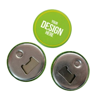 Magnetic bottle opener pin